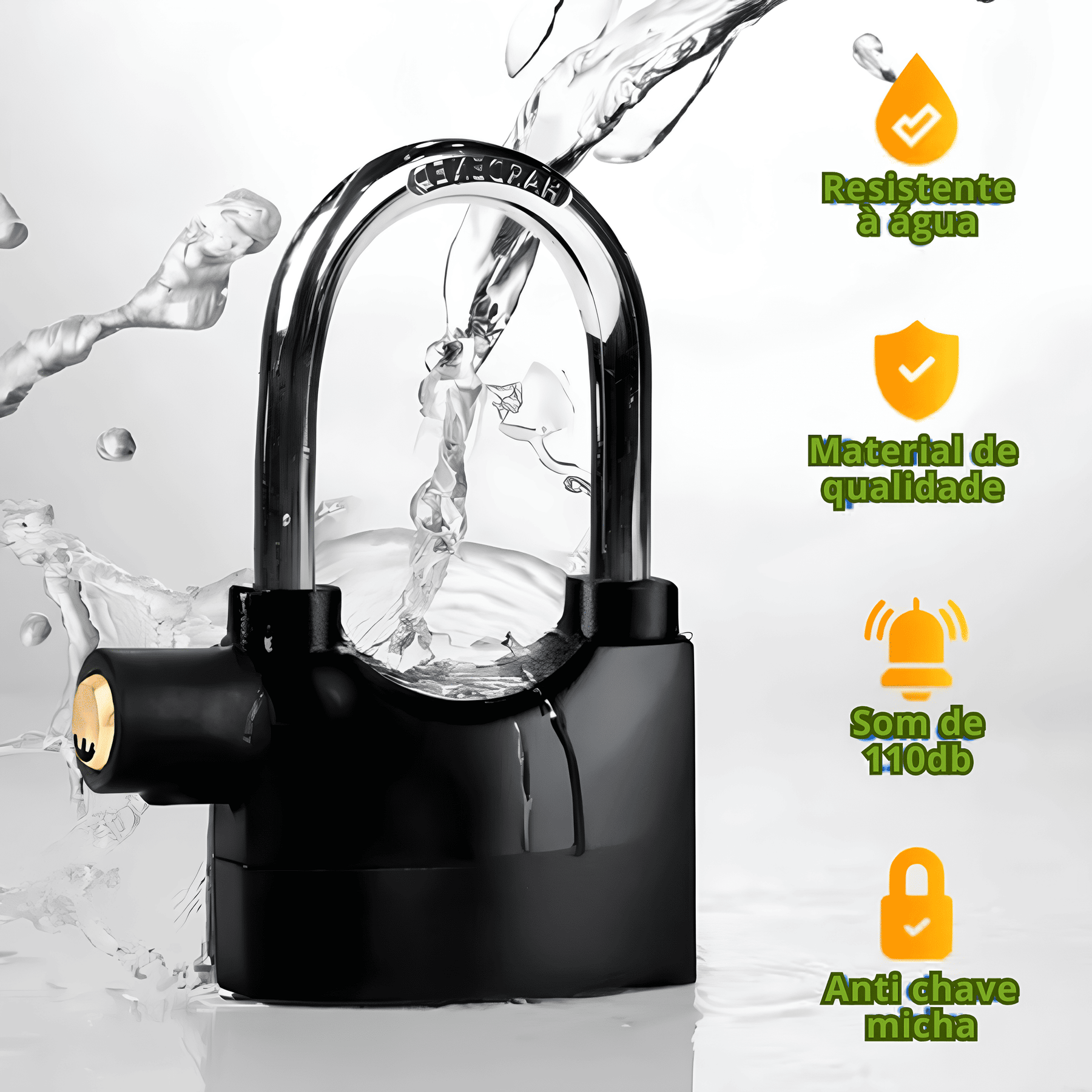 Cadeado Com Alarme Antifurto 🔥ÚLTIMAS UNIDADES🔥