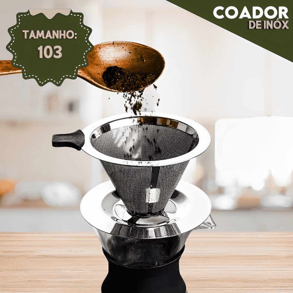 Filtro De Café Reutilizável 103 De Inox