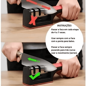 Afiador de Faca Multifuncional