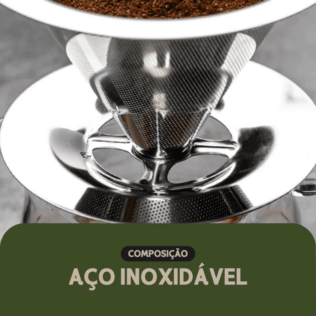 Filtro De Café Reutilizável 103 De Inox