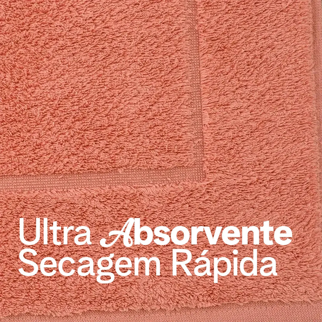 Jogo de Toalhas Buddemeyer Dual Air Banhão 5 Peças | Terracota Real