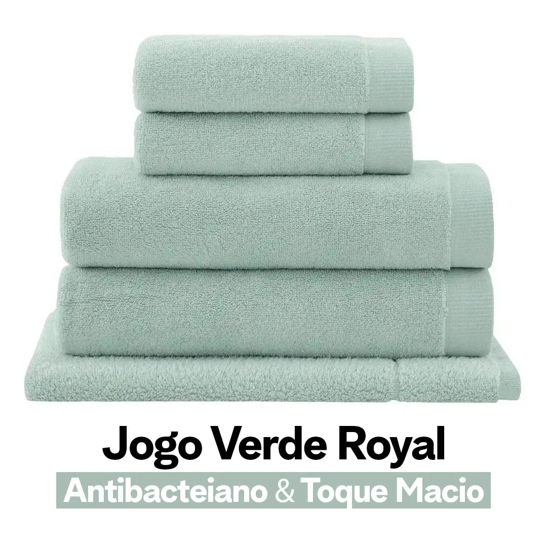 Jogo de Toalhas Buddemeyer Dual Air Banhão 5 Peças | Verde Royal