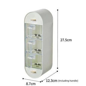 Compre 1 e Leve 2 - Porta-Tempero de Parede com 5 Compartimentos